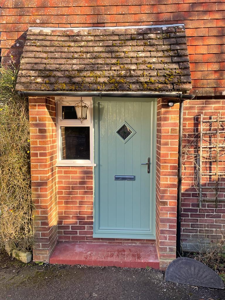 Composite front door in Chartwell Green.